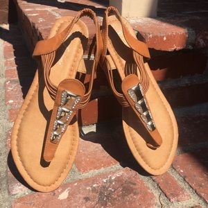 Tan sandals